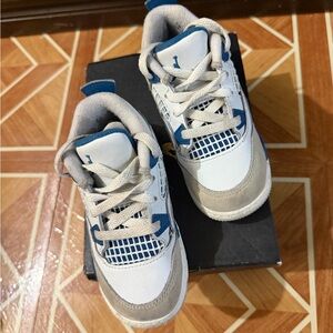 Toddler Boys Air Jordan Retro 4 “Military Blue”